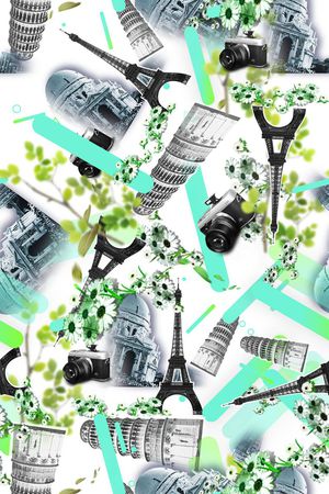 树叶印花华亿平台图片