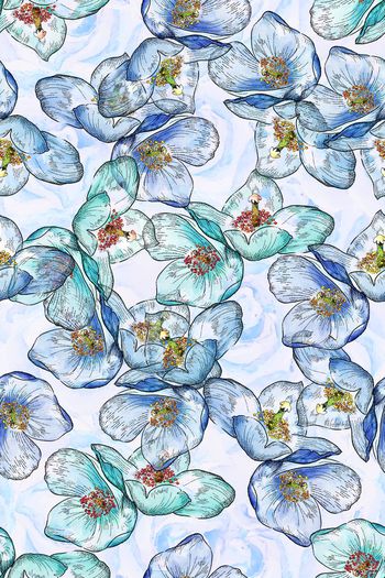 593609-水彩渐变花卉