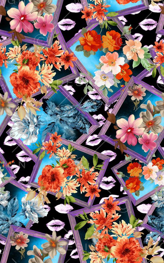 花朵印花华亿平台图片