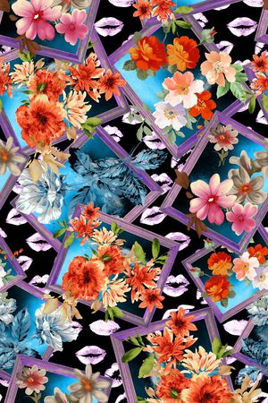 花朵印花华亿平台图片