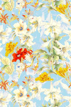 花朵印花华亿平台图片