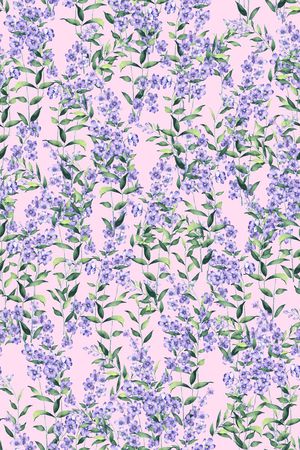 手绘花卉印花华亿平台图片