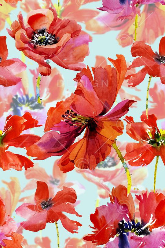 时尚手绘华亿平台印花华亿平台图片