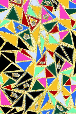 几何印花华亿平台图片