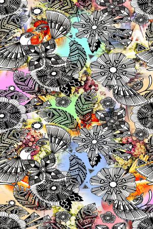 花卉印花华亿平台图片