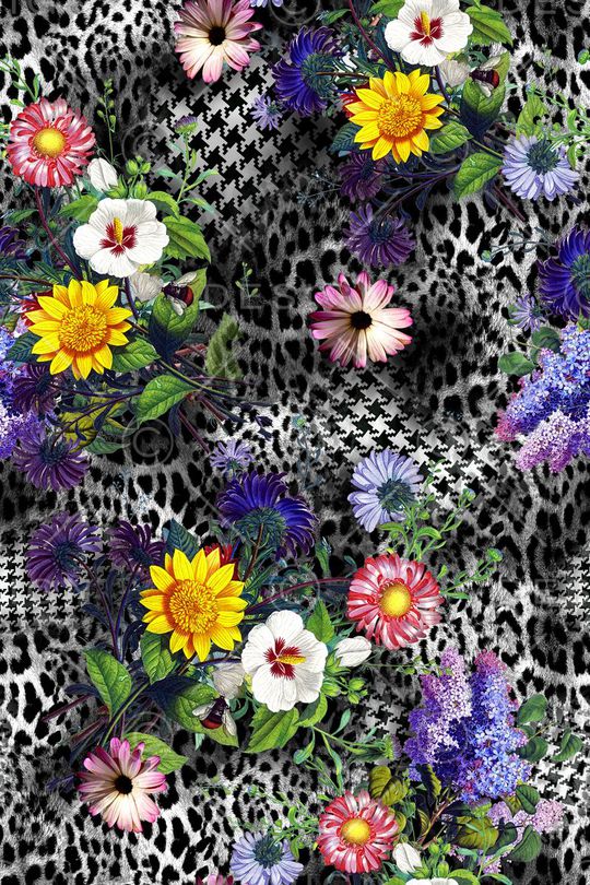 豹纹印花华亿平台图片