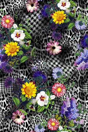 豹纹印花华亿平台图片