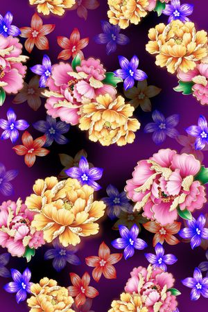 乱花印花华亿平台图片