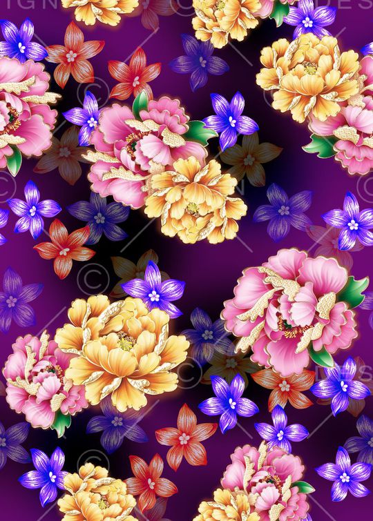 乱花印花华亿平台图片