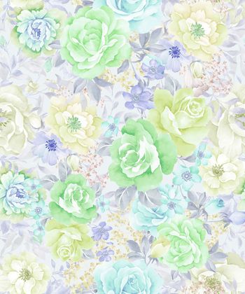 593802-小清新花卉沙发布艺