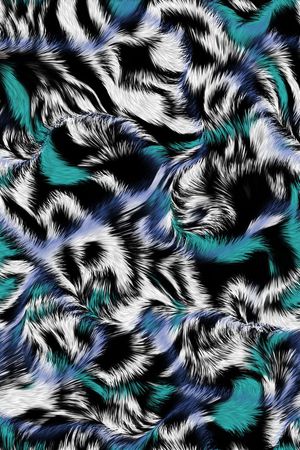 动物纹印花华亿平台图片