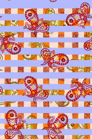 佩斯利印花华亿平台图片