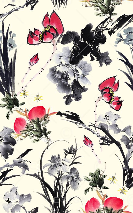 中国风印花华亿平台图片