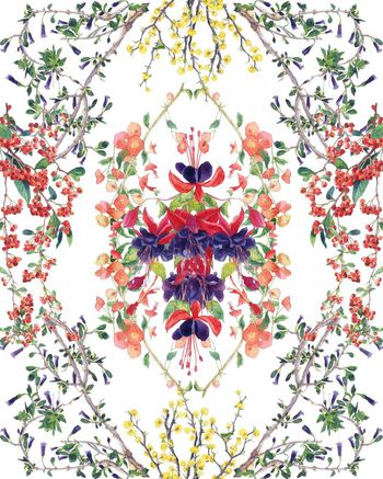 乱花印花华亿平台图片