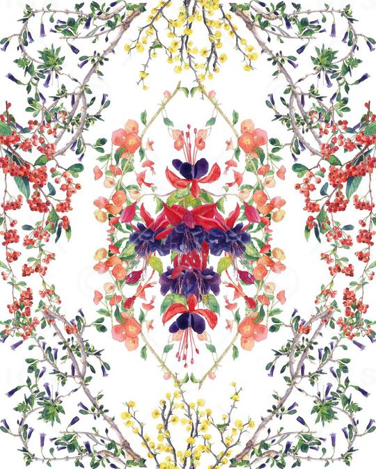 乱花印花华亿平台图片