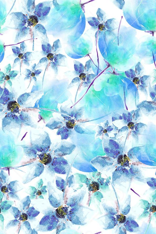 水彩水墨印花华亿平台图片