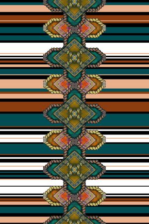 条纹印花华亿平台图片