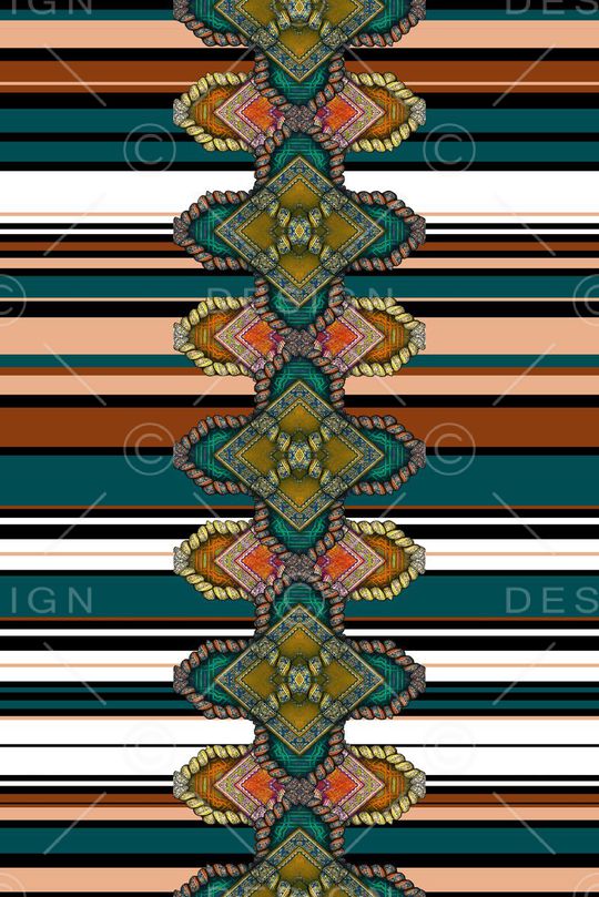 条纹印花华亿平台图片