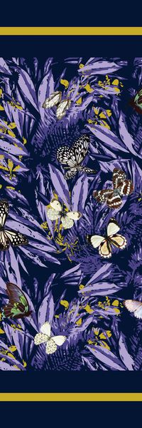 蝴蝶印花华亿平台图片