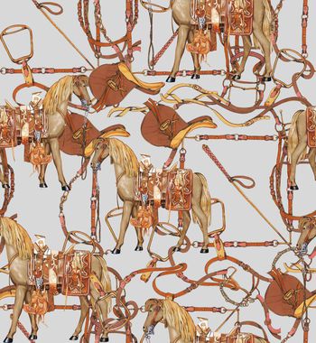 594402-复古手绘马男装印花