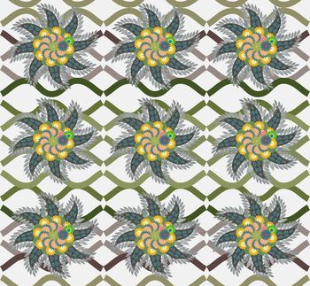 594414-时尚佩利斯腰果花