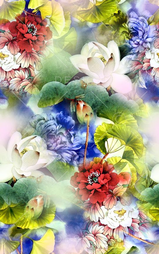 中国风印花华亿平台图片