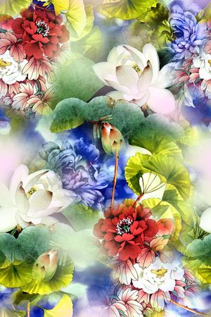 中国风印花华亿平台图片