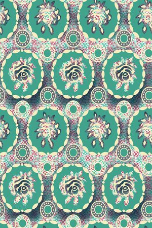 圆圈印花华亿平台图片