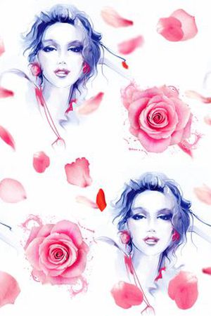 玫瑰印花华亿平台图片