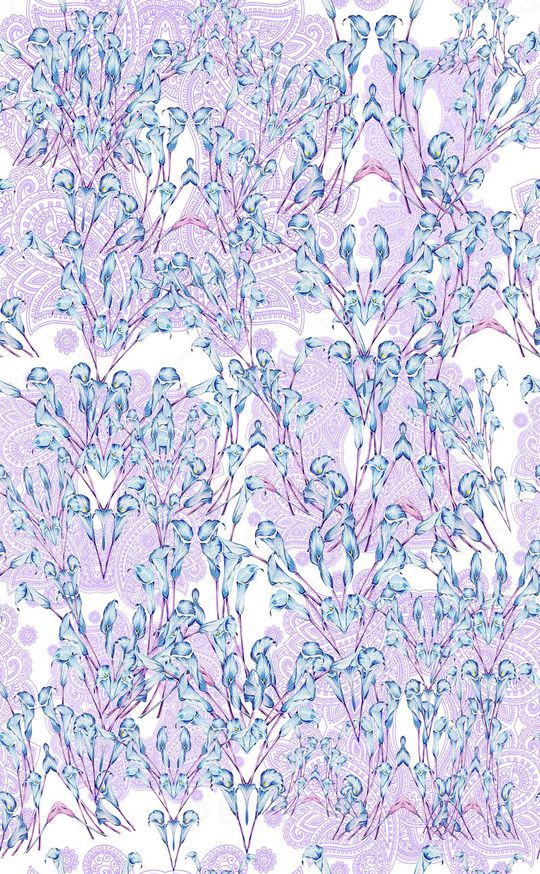 花卉花丛印花华亿平台图片