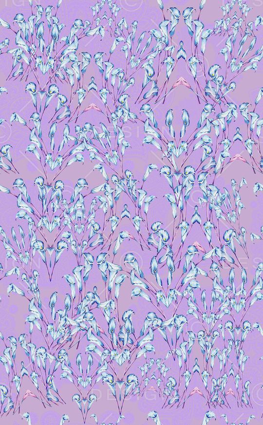 花卉花丛印花华亿平台图片