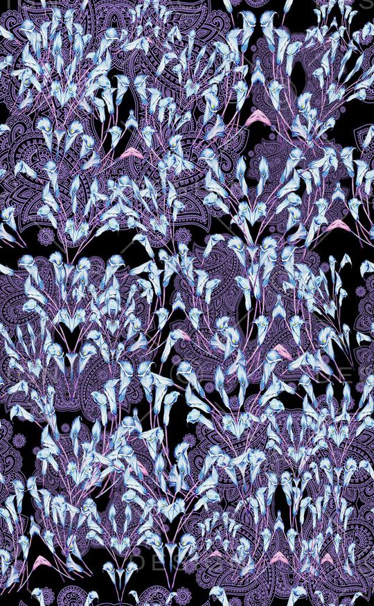 花卉花丛印花华亿平台图片