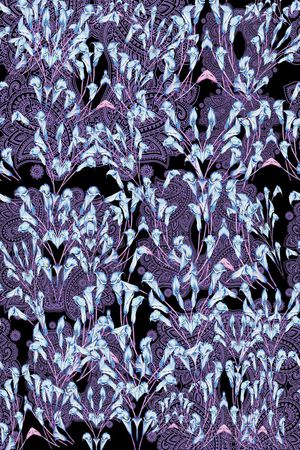 花卉花丛印花华亿平台图片