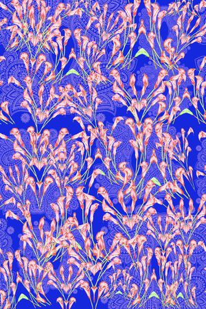 花卉花丛印花华亿平台图片