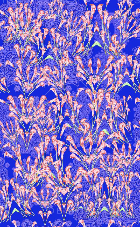 花卉花丛印花华亿平台图片