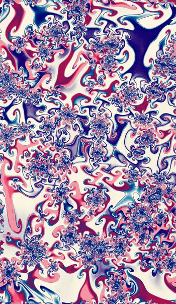 594685-抽象花卉几何女装男装