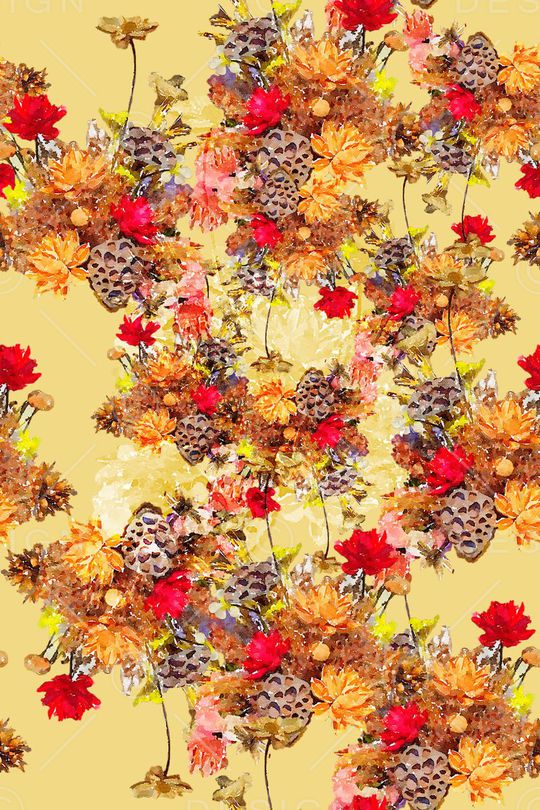 乱花印花华亿平台图片