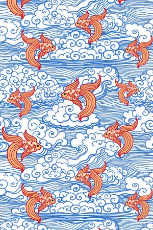 中国风印花华亿平台图片