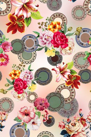 花朵印花华亿平台图片