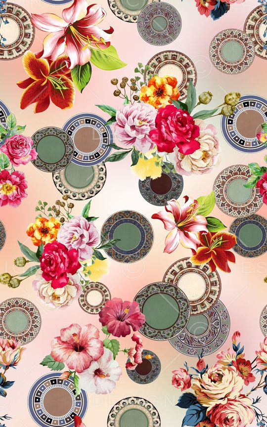 花朵印花华亿平台图片