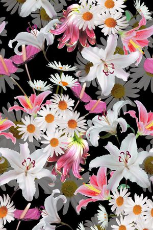 黑底印花华亿平台图片