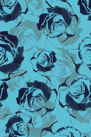 大花卉印花华亿平台图片