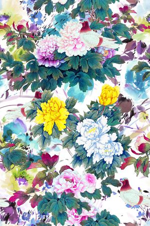 鸟印花华亿平台图片