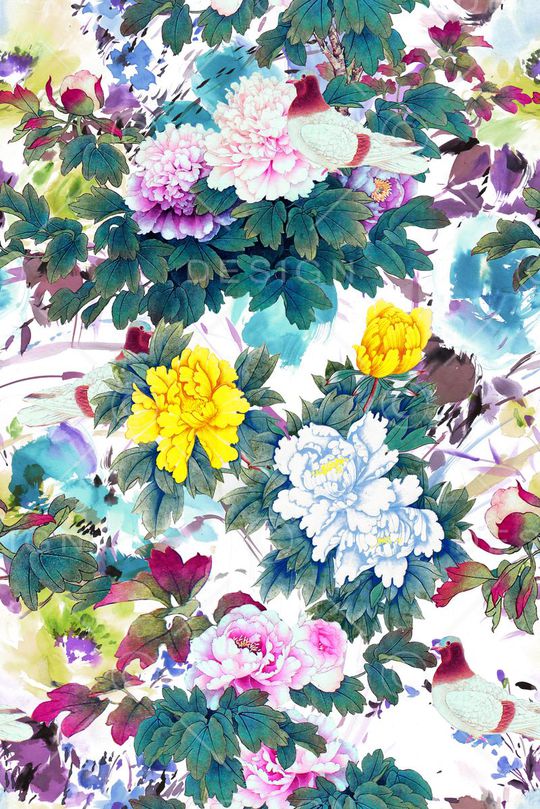 鸟印花华亿平台图片