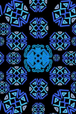 几何线条印花华亿平台图片