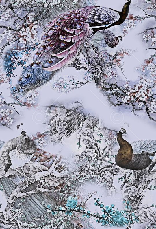 中国风印花华亿平台图片