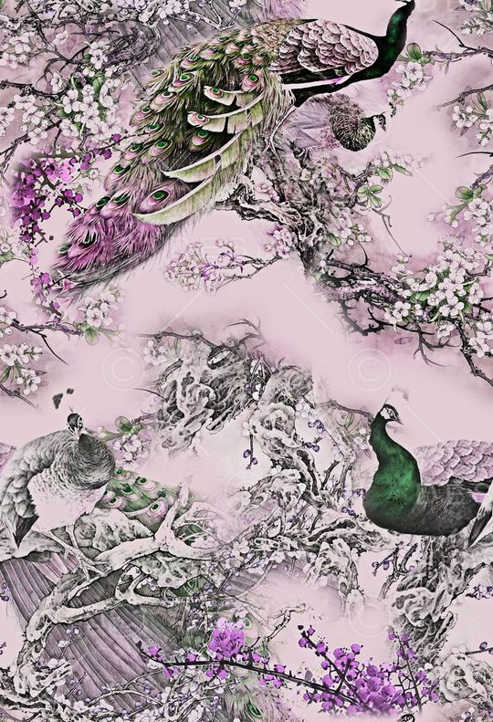 中国风印花华亿平台图片