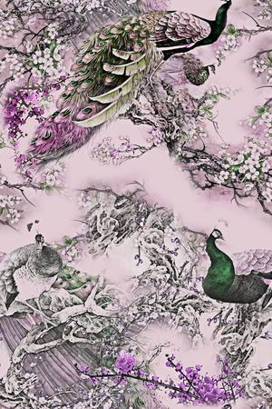 中国风印花华亿平台图片