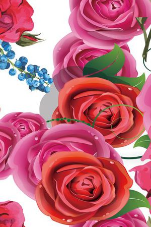 玫瑰印花华亿平台图片