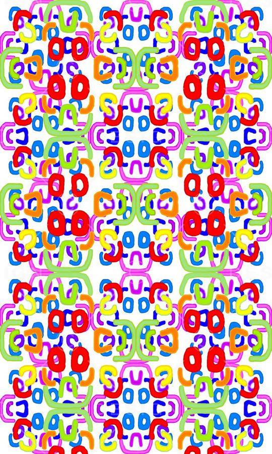 几何线条印花华亿平台图片